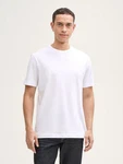 TOM TAILOR T-Shirt Basic T-Shirts (im Doppelpack) Weiß/Creme