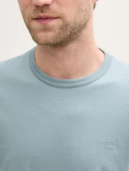 TOM TAILOR T-Shirt Basic T-Shirts (im Doppelpack) Grau/Blau/Hellblau