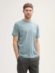 TOM TAILOR T-Shirt Basic T-Shirts (im Doppelpack) Grau/Blau/Hellblau