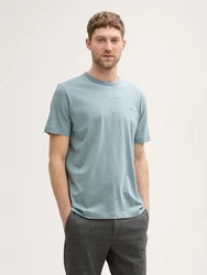 TOM TAILOR T-Shirt Basic T-Shirts (im Doppelpack) Grau/Blau/Hellblau