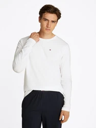 Tommy Hilfiger Underwear Pyjama LS JERSEY PJ SET Creme/Weiß/Dunkelblau/Schwarz/Hellblau