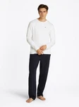 Tommy Hilfiger Underwear Pyjama LS JERSEY PJ SET Creme/Weiß/Dunkelblau/Schwarz/Hellblau
