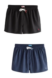 Next Badeshorts 2er-Pack Dunkelblau/Blau/Schwarz