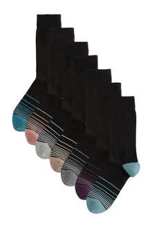 Next Kurzsocken Herrensocken 7er-Pack Schwarz/Mischfarben Next Kurzsocken Herrensocken 7er-Pack Schwarz/Mischfarben
