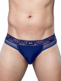 Slip Himeros Brief Underwear Navy Blue XL