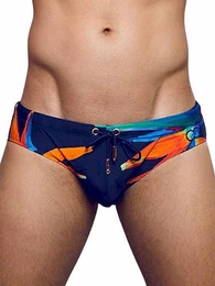 Badehose Print Swim Briefs Paradise L