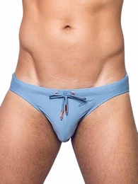 Badehose Signature Print Swim Brief Swimwear Faded Denim XL