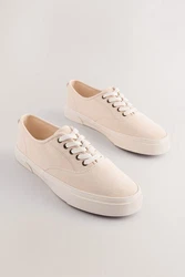 Next Klassischer Stoffschuh Sneaker   Beige/Khaki/Braun/Rosa