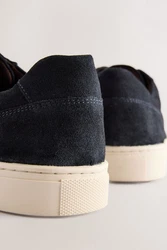 Next Lederturnschuhe Sneaker Dunkelblau/Hellblau/Blau