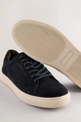 Next Lederturnschuhe Sneaker Dunkelblau/Hellblau/Blau