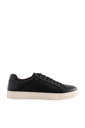 Next Lederturnschuhe Sneaker Schwarz