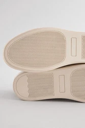 Next Lederturnschuhe Sneaker Schwarz