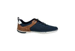 bugatti Schnürschuh Sneaker Slipper (321-ASG03-5000) Hellblau/Dunkelblau/Blau/Pastell