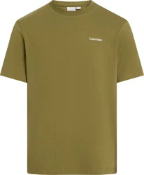 Calvin Klein T-Shirt Micro Logo Dunkelgrün/Khaki