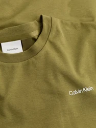 Calvin Klein T-Shirt Micro Logo Dunkelgrün/Khaki