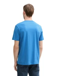 TOM TAILOR T-Shirt mit Logo-Print blau/schwarz/weiß