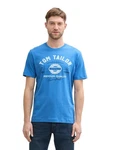 TOM TAILOR T-Shirt mit Logo-Print blau/schwarz/weiß