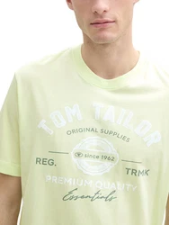 TOM TAILOR T-Shirt mit Logo-Print Hellgrün/Grün/Gelb/Neonfarben/Khaki