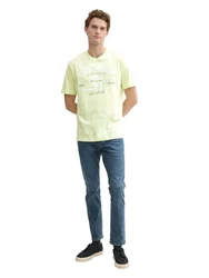 TOM TAILOR T-Shirt mit Logo-Print Hellgrün/Grün/Gelb/Neonfarben/Khaki