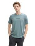 TOM TAILOR T-Shirt Grün/Türkis/Grau