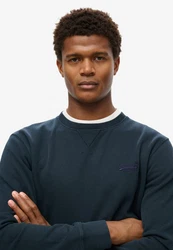 Superdry Sweatshirt Essential Logo Crew Grau/Schwarz/Dunkelblau/Dunkelgrau