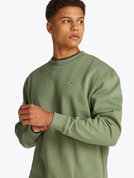 Tommy Jeans Sweatshirt TJM REG S FLAG CREW Dunkelgrün