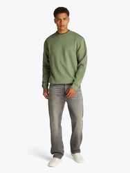 Tommy Jeans Sweatshirt TJM REG S FLAG CREW Dunkelgrün