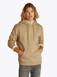 Tommy Jeans Sweatshirt TJM REG S FLAG HOODIE Khaki/Beige/Braun