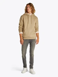 Tommy Jeans Sweatshirt TJM REG S FLAG HOODIE Khaki/Beige/Braun
