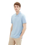 TOM TAILOR Poloshirt pastellblau/weiß