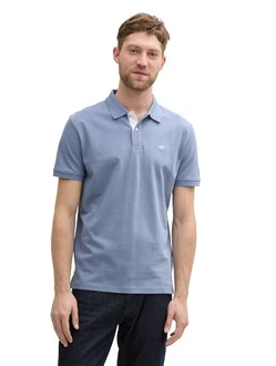 TOM TAILOR Poloshirt Blau/Grau/Hellblau TOM TAILOR Poloshirt Blau/Grau/Hellblau