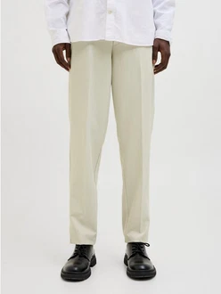 JACK & JONES Hose JPSTAce Leo Khaki/Beige/Weiß/Hellgrün