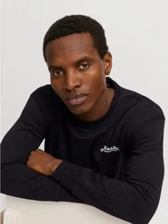 JACK & JONES Sweatshirt JJBEAU Dunkelblau/Schwarz
