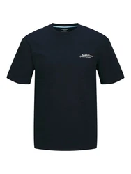 Jack & Jones Rundhalsshirt JJBEAU TEE SS FRONTPRINT 3PK (Packung, 3-tlg) Pastell/Weiß/Dunkelblau