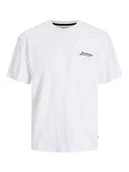 Jack & Jones Rundhalsshirt JJBEAU TEE SS FRONTPRINT 3PK (Packung, 3-tlg) Pastell/Weiß/Dunkelblau