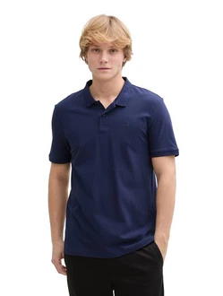 TOM TAILOR Denim Poloshirt Dunkelblau/Blau/Hellblau