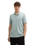 TOM TAILOR Denim Poloshirt Grün/Hellgrün/Hellblau/Türkis