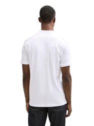 TOM TAILOR Denim Poloshirt Weiß/Creme