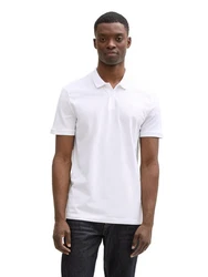 TOM TAILOR Denim Poloshirt Weiß/Creme