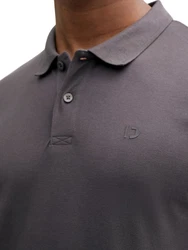 TOM TAILOR Denim Poloshirt Hellgrau/Dunkelgrau/Grau/Lila