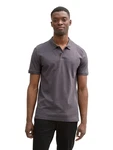TOM TAILOR Denim Poloshirt Hellgrau/Dunkelgrau/Grau/Lila