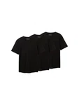 TOM TAILOR Denim T-Shirt (3er-Pack) Schwarz