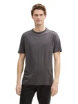 TOM TAILOR T-Shirt mit Logo Dunkelgrau/Hellgrau/Grau
