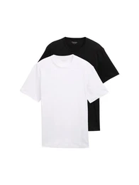 T-Shirt (Packung, 2-tlg) mit Ton-in-Ton Logo