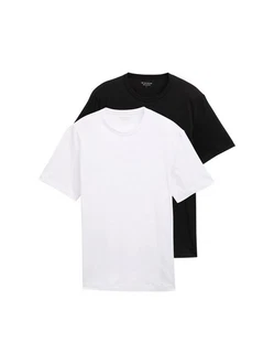 TOM TAILOR T-Shirt mit Ton-in-Ton Logo