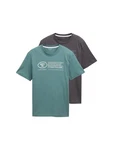 TOM TAILOR T-Shirt Grün/Türkis/Dunkelgrün/Dunkelblau/Grau/Dunkelgrau/Beige