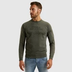 PME LEGEND Sweatshirt mit Logo Schriftzug Dunkelgrün/Grün/Khaki