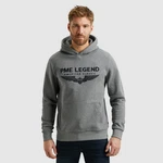 PME LEGEND Kapuzensweatshirt Hooded Soft Terry Logo Hellgrau/Grau/Dunkelgrau