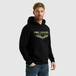 Kapuzensweatshirt Hooded soft terry with logo mit Logostickerei