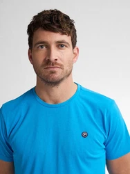 Petrol Industries Rundhalsshirt mit Logo Stickerei Blau/Türkis/Hellblau